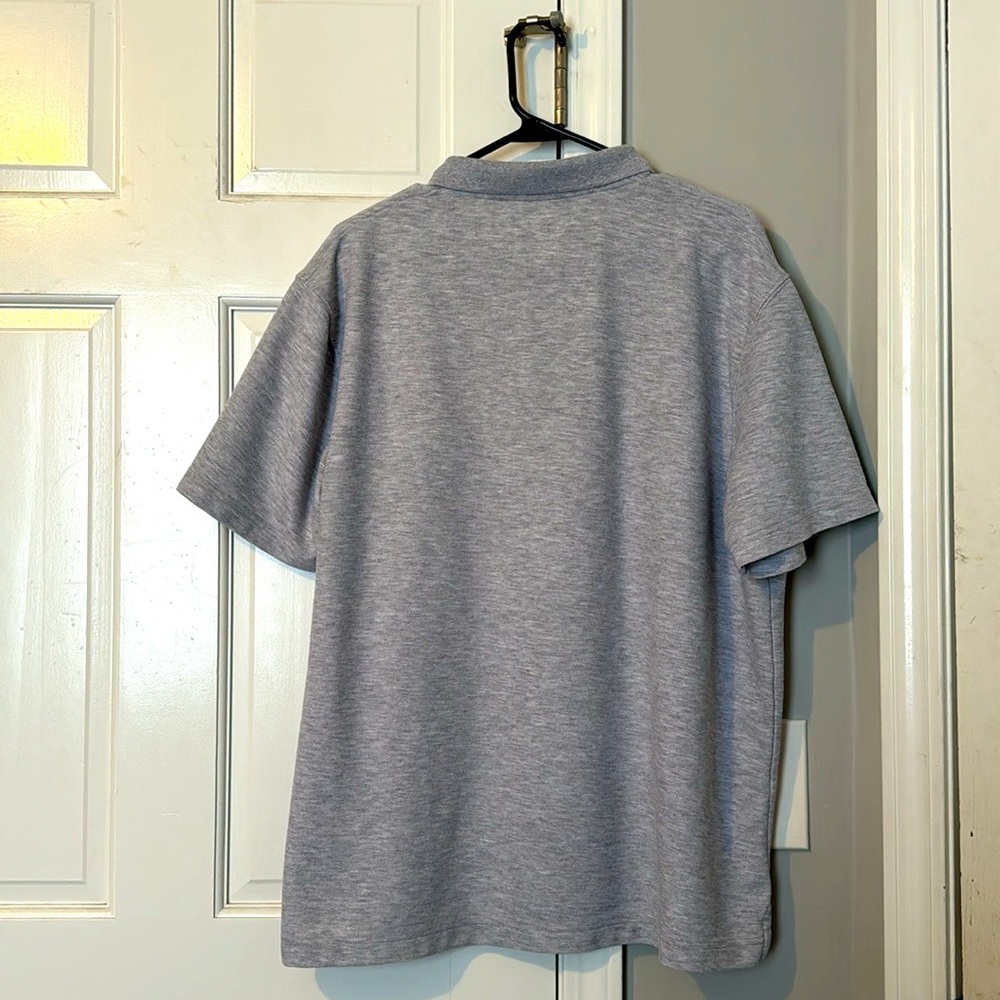 Carhartt polo shirt Men’s size Large Gray pocket workwear - Picture 3 of 3